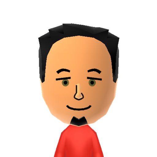 Parker Mii character: A Mii from Wii Sports Resort: Meme Squad, a mod for Wii Sports Resort