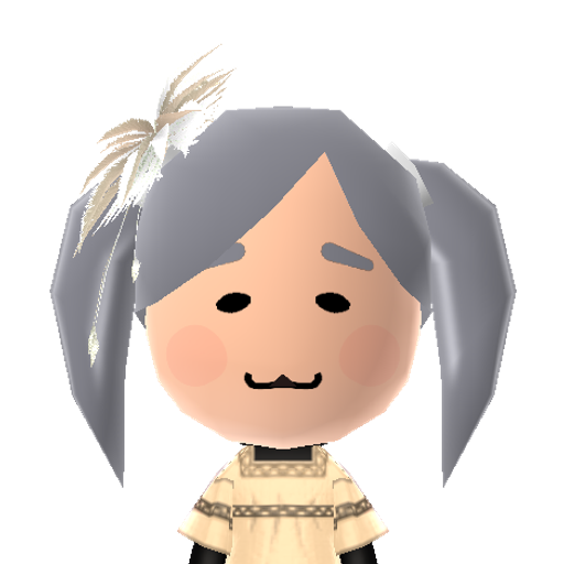 Frieren Mii character: Frieren from 'Frieren: Beyond Journey's End'

The first Mii on the site!