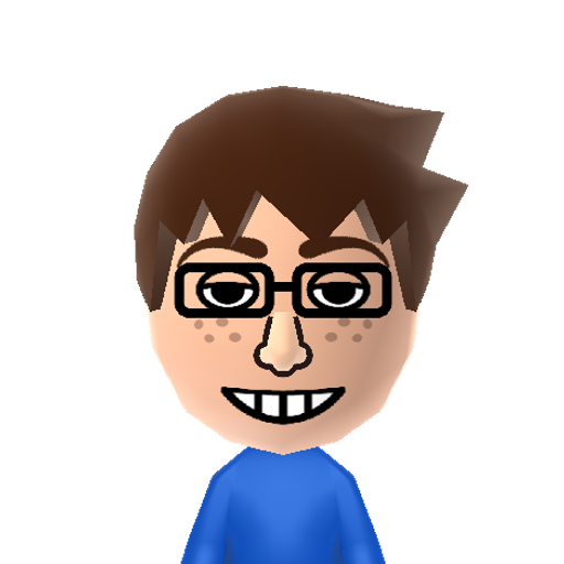 Jacob Mii character: A Mii used for Nintendo Network ID caz3s1 by Jacob.