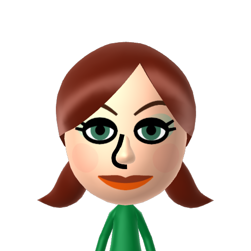 Glenda Mii character: A Mii from Hasbro Family Game Night 3