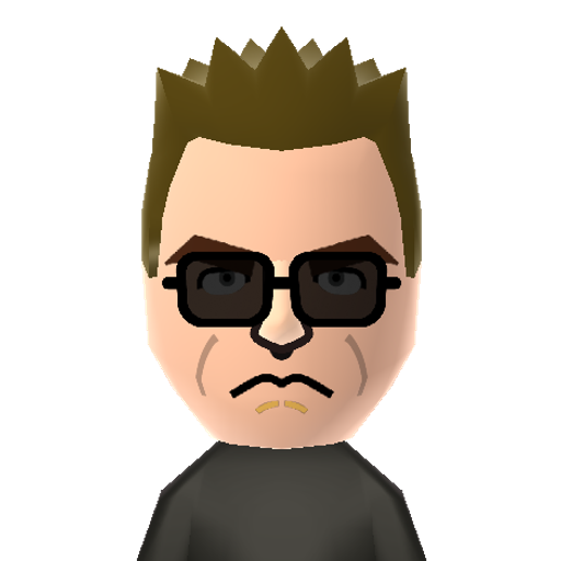 Terminator Mii character: T-800 Series Terminator from the "Terminator" movies, with all his skin intact.