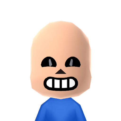 Sans Mii character: These are extracted and derived from the Mii Central Miis from the 3DS Miitopia.