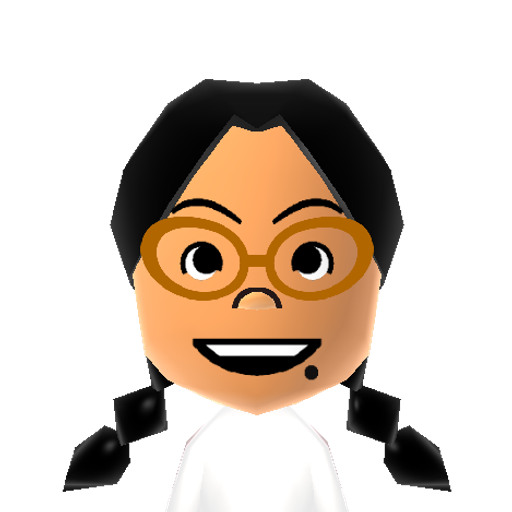 Keiko Mii character: From "Wii Sports" and "Wii Party". Expert team in Wii Party.