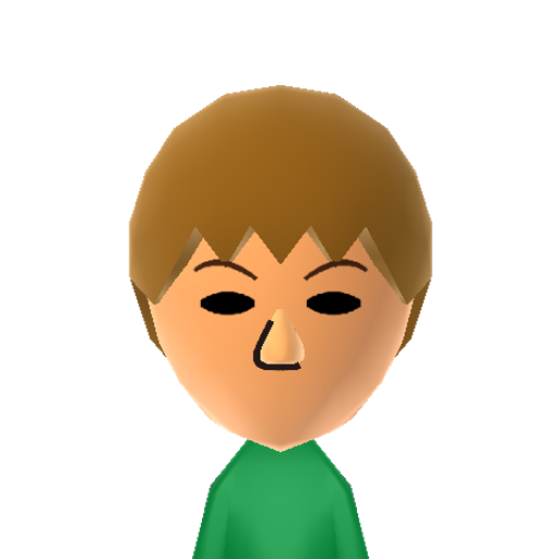 Hussie Mii character: Author of the webcomic "Homestuck"