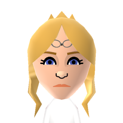 Galadriel Mii character: Elf character from "Lord of the Rings" played by Cate Blanchett.