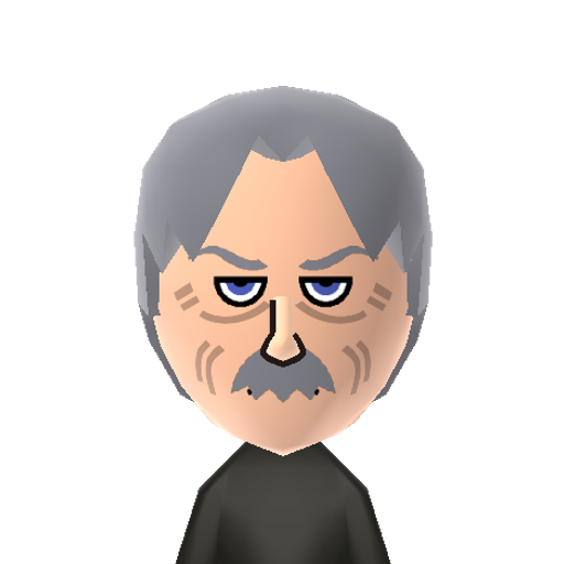 Old Snake Mii character: Solid Snake is called to fight one last time in Metal Gear Solid 4, taking on the name of "Old Snake".