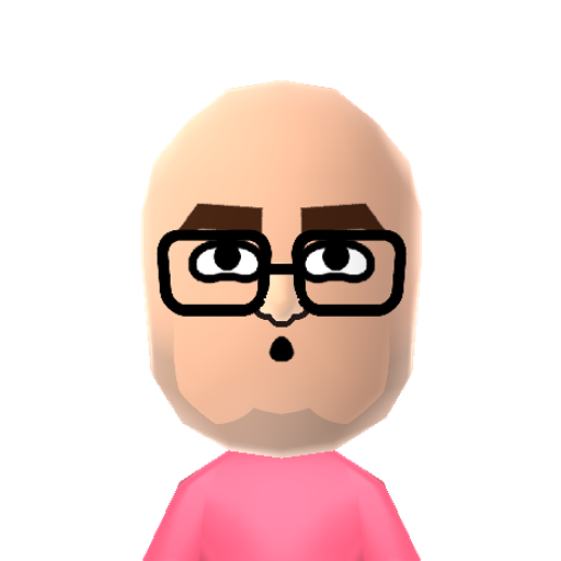 happychop Mii character: Salesman from the Happy Chop infomercial.