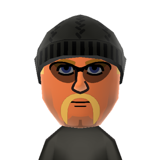 Hollywood Mii character: Legendary pro-wrestling superstar Hulk Hogan as the leader of the NWO.