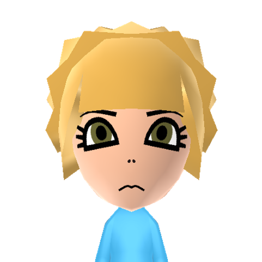 Adelie Mii character: The little alien girl who lost her grandfather from "Space Dandy".