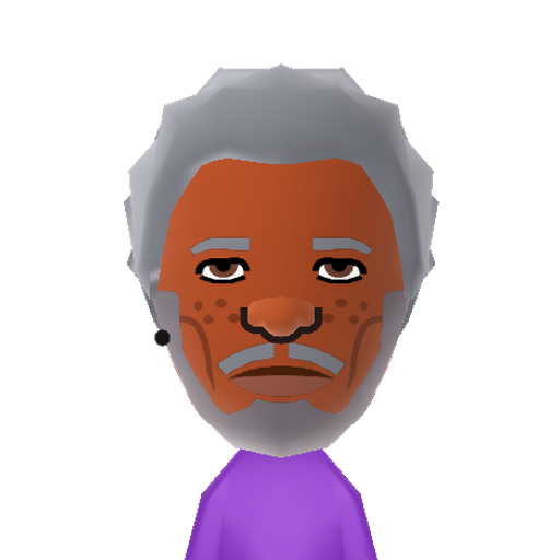 Freeman Mii character: American actor known for his roles in "The Shawshank Redemption", "Bruce Almighty", and "The Dark Knight" trilogy.
