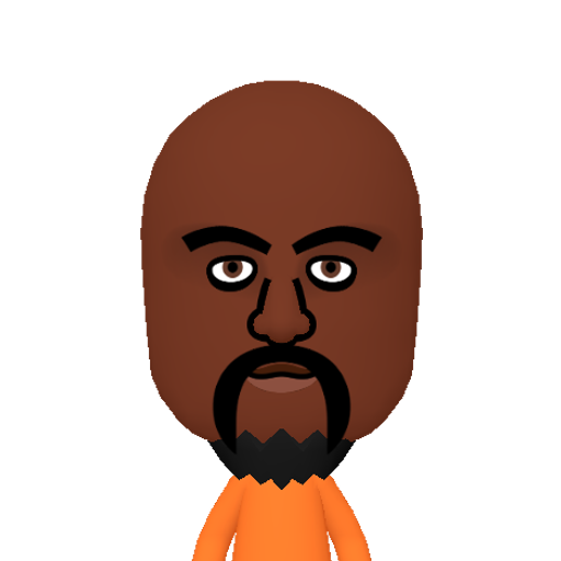 Hugh Mii character: A "Realistic" preset from the Mii Lab