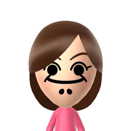 poopy Mii character: A Mii from Visiting My 7 Year Old Sister's Tomodachi Island