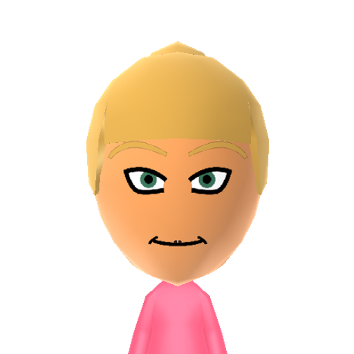 Tip Mii character: From the "Kirby" anime. Her German name is Tip. She and her Brother Tuff help Kirby fight the monsters from Nightmare Enterprises.