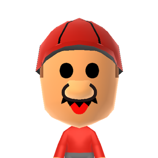 PaperMario Mii character: He is the paper version of Mario from the game "Paper Mario".