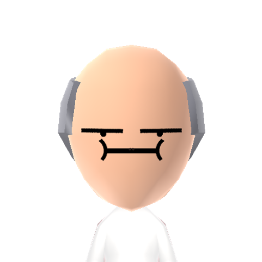 The Look Mii character: This is a Mii uploaded for the 3DS version and distributed by Mii Central for both the 3DS and Switch versions of Miitopia.