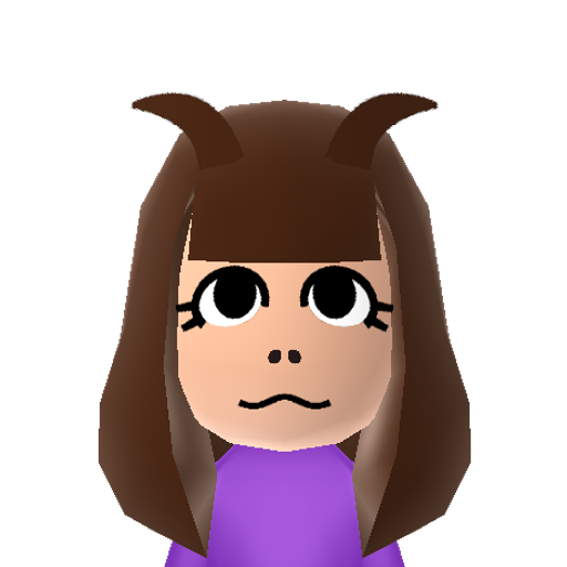 Toriel Mii character: This is a Mii uploaded for the 3DS version and distributed by Mii Central for both the 3DS and Switch versions of Miitopia.