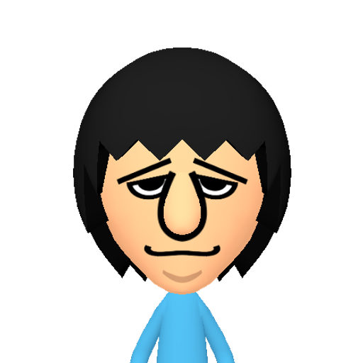 Ringo Mii character: Ringo Starr from The Beatles. This mii depicts how he looked in the Beatles SatAM cartoon.