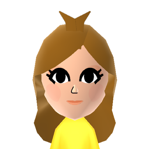 Daisy Mii character: These are extracted and derived from the Mii Central Miis from the 3DS Miitopia.