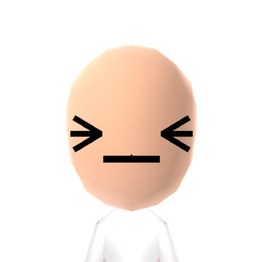 >_< Mii character: A Mii from You Play Motion, a mod for Wii Play Motion.