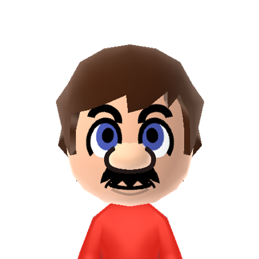SuperMario Mii character: Nintendo's mascot and best known video game character, this plumber always tries to stop the evil Bowser and succeeds with help from his brother Luigi.