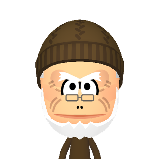 Cranky Mii character: He'll throw enemies out of the jungle—as soon as he puts in his dentures. Stooped in stature, but sizable in spirit, the curmudgeonly Cranky Kong springs out of his rocking chair—and into the action—with his spike-proof, bouncing cane.
