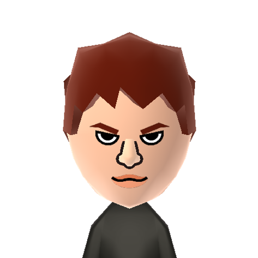 Dark D.O Mii character: Determined looking D.O. with red hair from the k-pop group Exo
