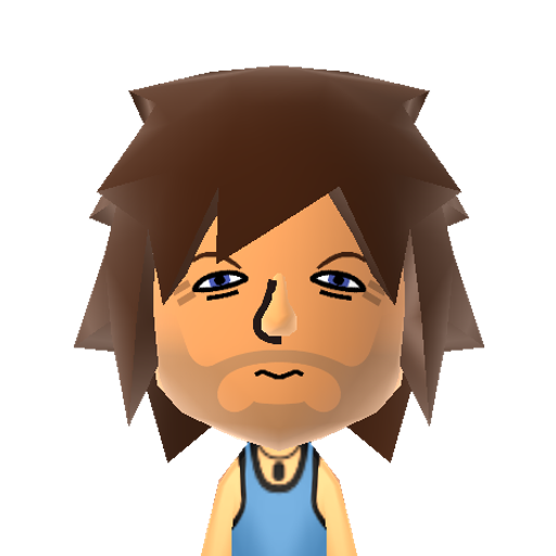 Daryl Mii character: Daryle Dixon from the Walking Dead. (Source: https://tomodachiqr.tumblr.com/post/92149348633)
