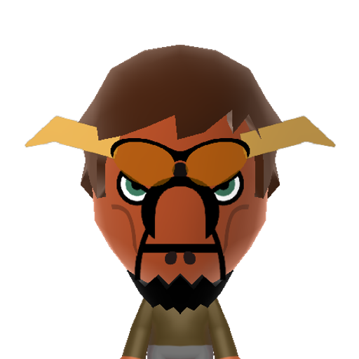 Minotaure Mii character preview