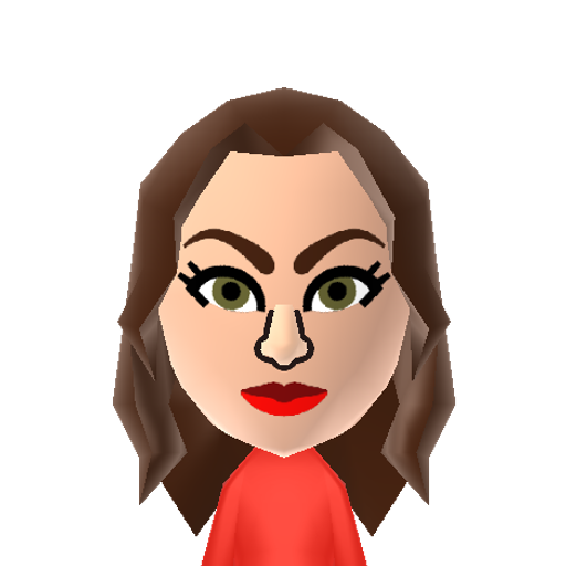 Scarlet Mii character: From the board-game "Clue".