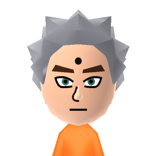 Gray Mii character preview