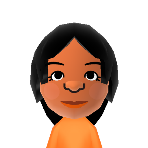 Pele Mii character: A Mii from Press Sports, a mod for Wii Sports.