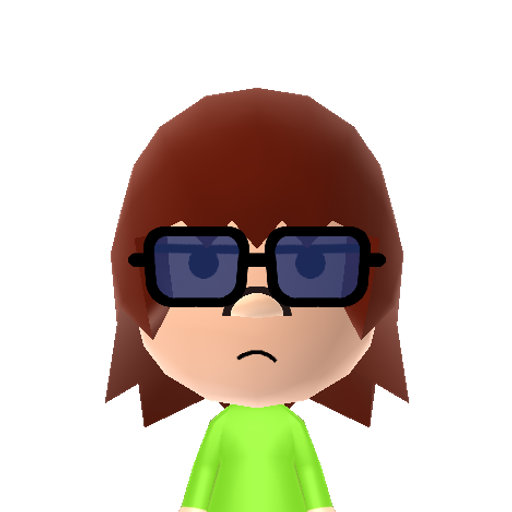 Lisa Mii character: The quiet and most intelligent sister of Lincoln Loud from Nickelodeon animated series "The Loud House"