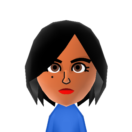 Phara Mii character: From the first-person shooter game "Overwatch". Otherwise known as Fareeha Amari.