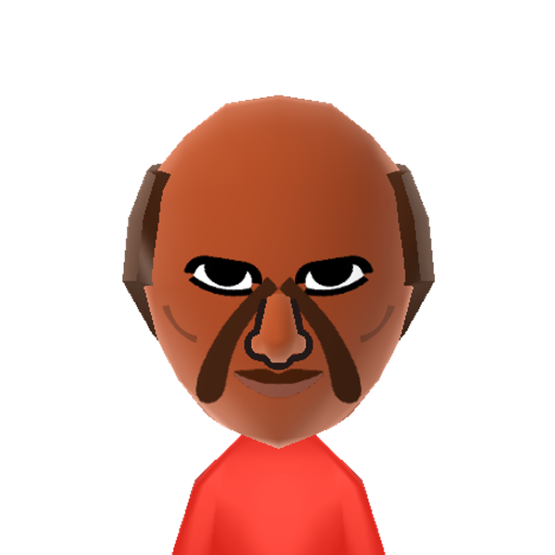 Wamuu Mii character: This is a Mii uploaded for the 3DS version and distributed by Mii Central for both the 3DS and Switch versions of Miitopia.