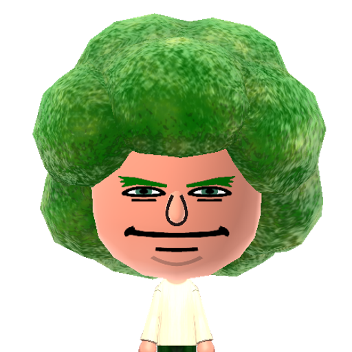 Broccoli Mii character preview