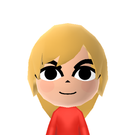 Red Link Mii character: Link, the hero from the Legend of Zelda games, from Four Swords