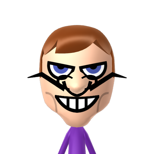 Waluigi Mii character: These are extracted and derived from the Mii Central Miis from the 3DS Miitopia.