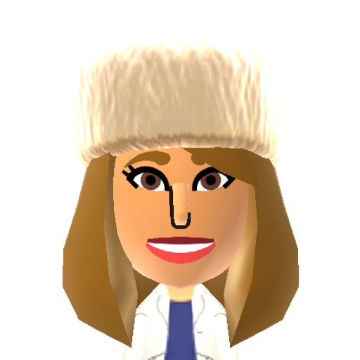Stacey Mii character: By @squeakyrob (TikTok)