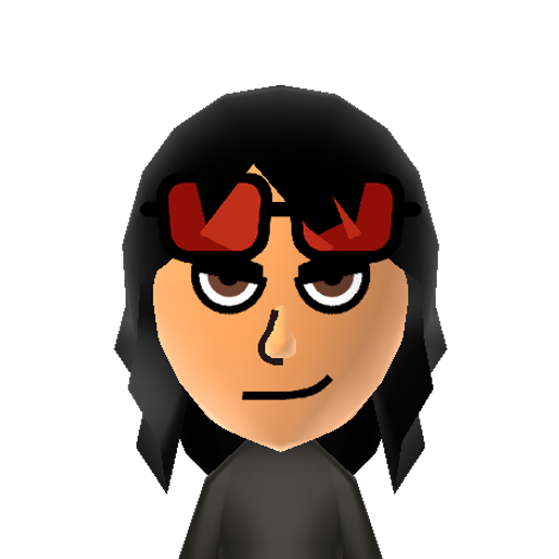Asher Mii character: A Mii from Wii Sports Anarchy, a mod for Wii Sports