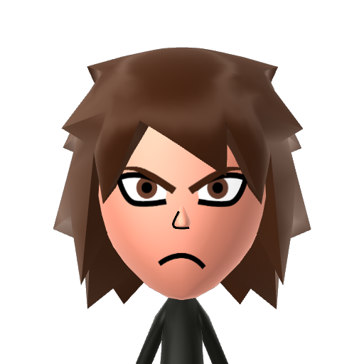 Shadow Mii character: A Mii from Last Day of WaraWara Plaza, a mod for Nintendo Wii U (WaraWara Plaza)