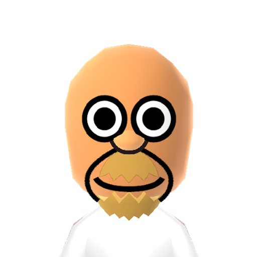 Homer Mii character preview