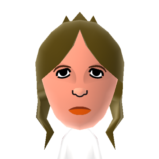 Leia Mii character: The main female character from the original Star Wars trilogy played by Carrie Fisher.