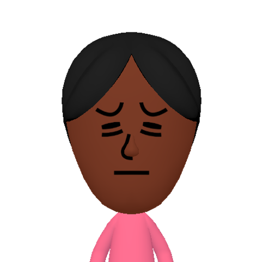 轎辭邊邋醱醮鏡鏑鏟鏃 Mii character: This Mii is from the Switch SDK as a SampleDB Mii.