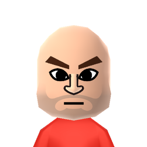 RedTF2 HWG Mii character: The fat, bald, sandwich-loving fatso from the 2007 game "Team Fortress 2" by Valve Software.
