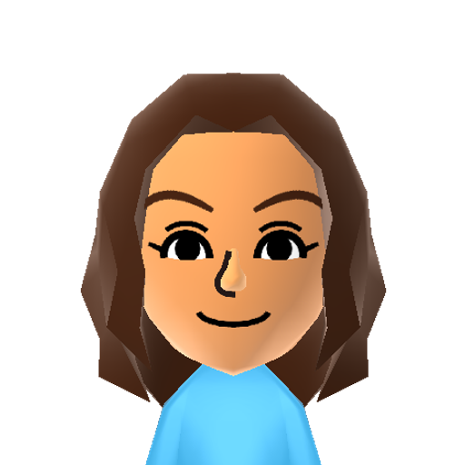 Dancer Mii character: The game Wii Fit U features various dances led by Mii instructors. This is the female instructor as she appears in the Salsa dance.