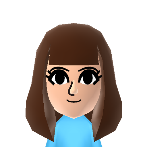 Twili EQG Mii character: the bookworm from the group who represents the element of magic in "My Little Pony: Equestria Girls".