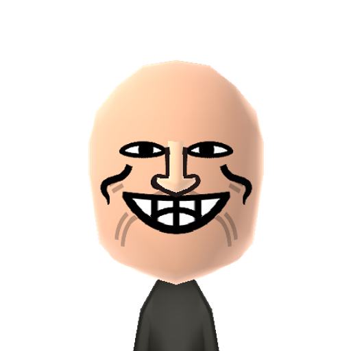 Troll Face Mii character preview