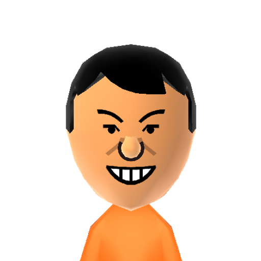 チュートリアルふくだ Mii character: A Mii from Yoshimoto Comedians
