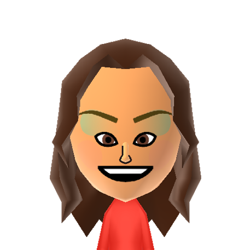 Giada Mii character: Italian American chef from the Food Network show "Everyday Italian".