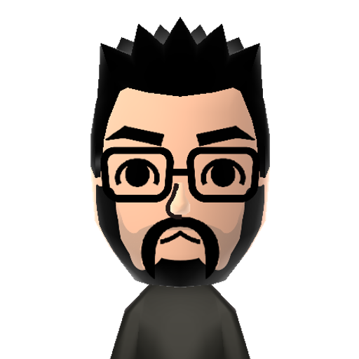 Rev Mii character: Colin "Revscarecrow" Mullin, artist and Vinesauce streamer.